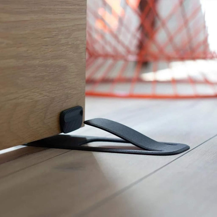 Butoir de porte multifonction innovant à ressort, support de cale de porte de style simple, butoir de porte à ressort noir, butoir de porte à ressort bleu