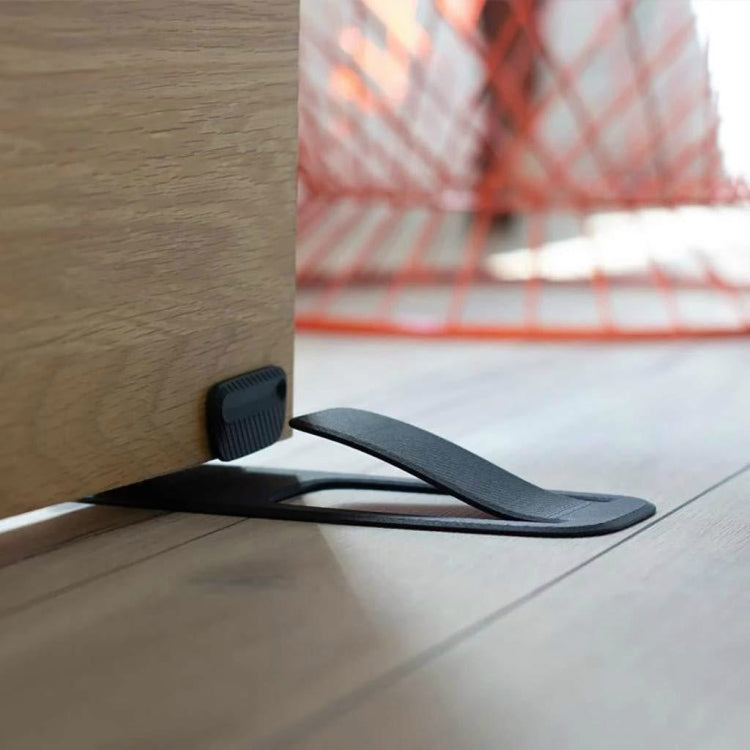 Butoir de porte multifonction innovant à ressort, support de cale de porte de style simple, butoir de porte à ressort noir, butoir de porte à ressort bleu