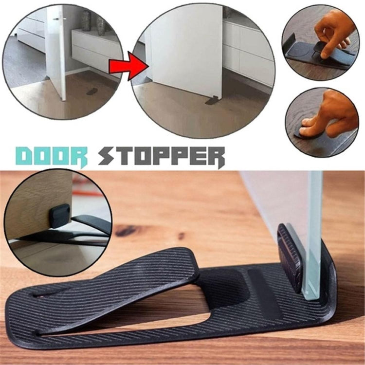 Butoir de porte multifonction innovant à ressort, support de cale de porte de style simple, butoir de porte à ressort noir, butoir de porte à ressort bleu