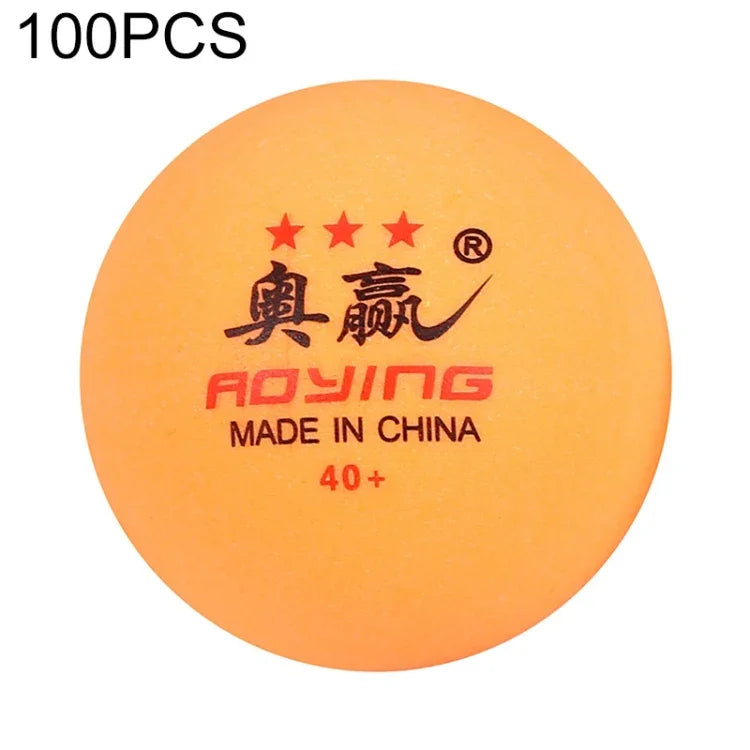 ROYING 10 PCS Professional ABS Table Tennis Training Ball, Diameter: 40mm, White 3Stars, Orange 3Stars