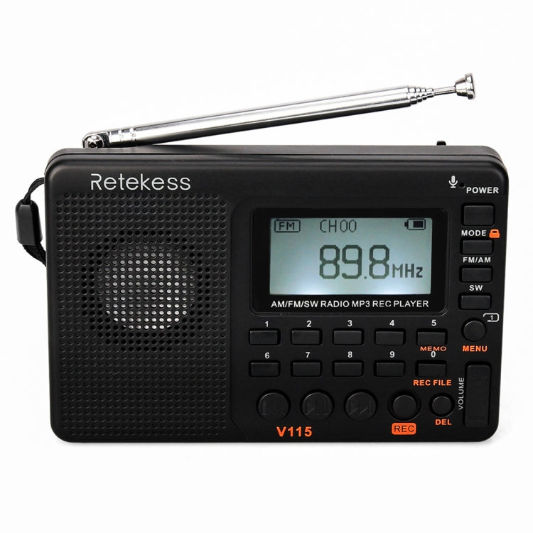 Lecteur MP3 portable Retekess V-115 radio toutes bandes FM AM, V-115