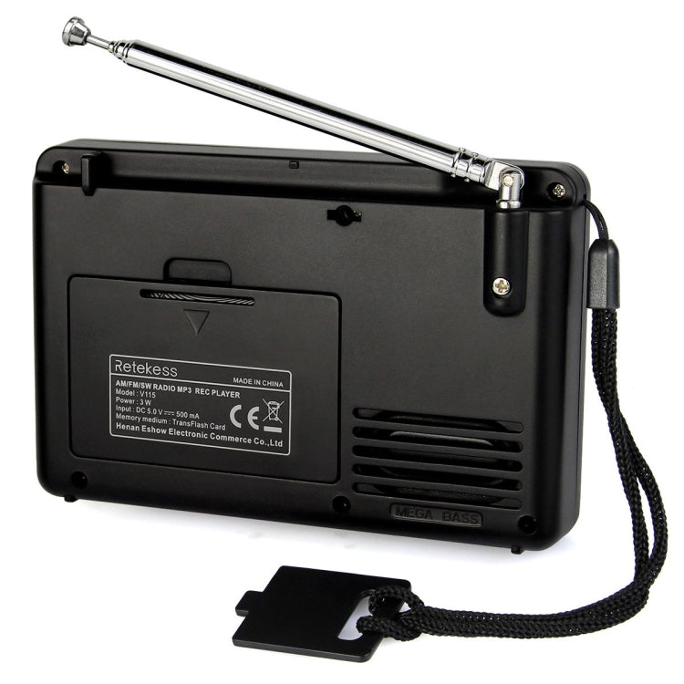 Lecteur MP3 portable Retekess V-115 radio toutes bandes FM AM, V-115