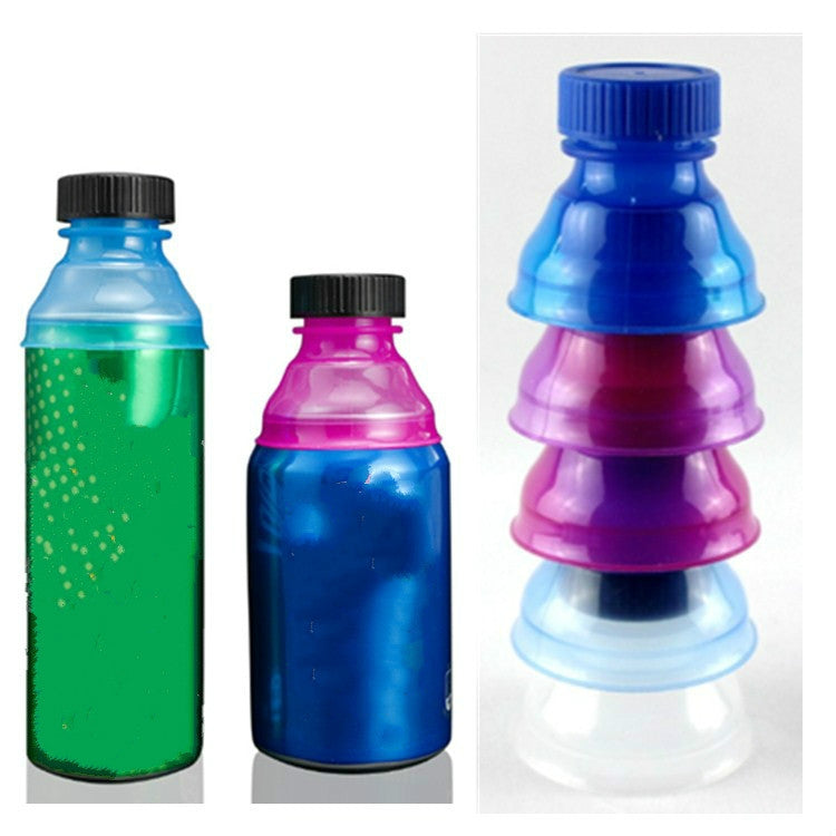 10 capsules de protection pour canettes de boisson, anti-fuite, coloris aléatoires, lot de 10