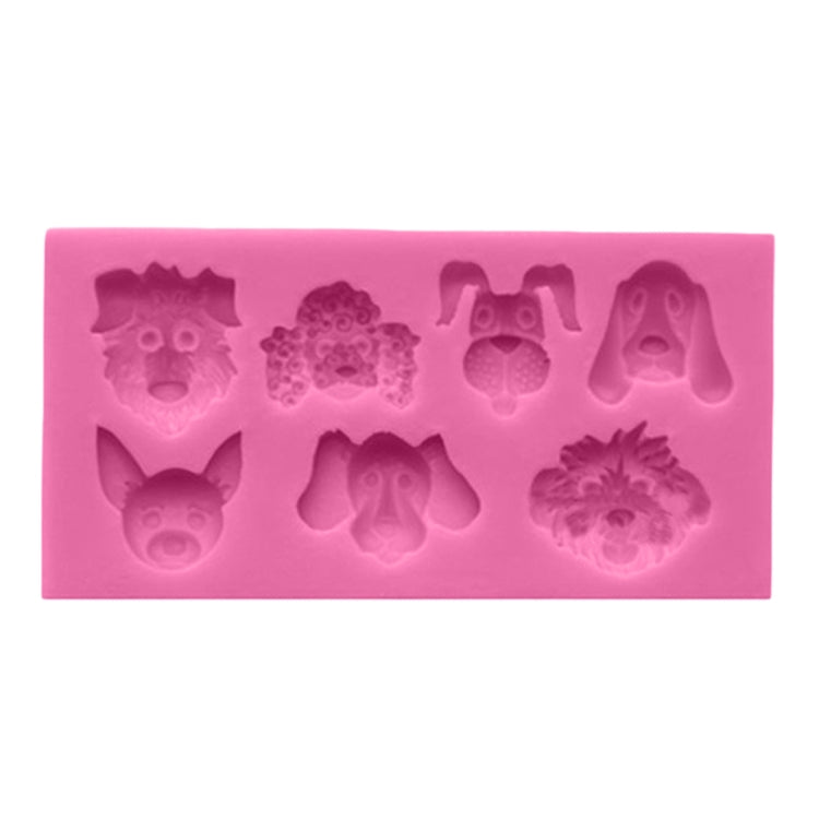 Moule de décoration de gâteau en silicone motif chiens de dessin animé, motif chiens