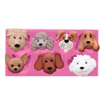 Moule de décoration de gâteau en silicone motif chiens de dessin animé, motif chiens