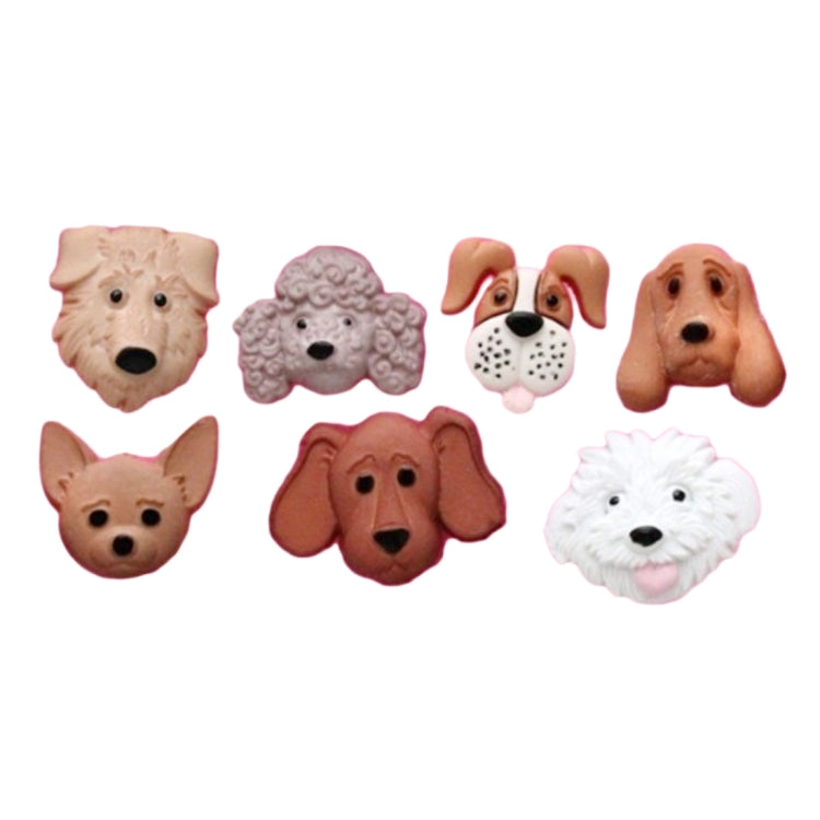 Moule de décoration de gâteau en silicone motif chiens de dessin animé, motif chiens