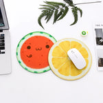 2 TAPIS DE SOURIS Ronds Mignons Motif Fruits 22cm, Tapis de Bureau, Fournitures de Bureau