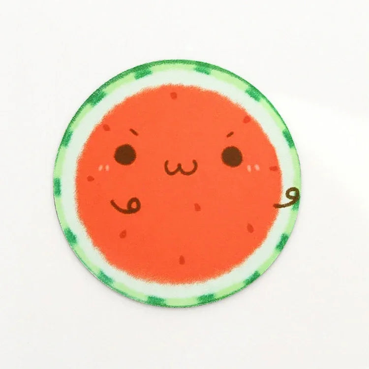 2 TAPIS DE SOURIS Ronds Mignons Motif Fruits 22cm, Tapis de Bureau, Fournitures de Bureau