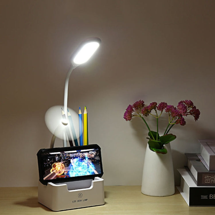 Lampe de bureau créative multifonctionnelle LED tactile de protection des yeux pour chambre d'étudiant avec chargement USB, Avec ventilateur, Sans ventilateur