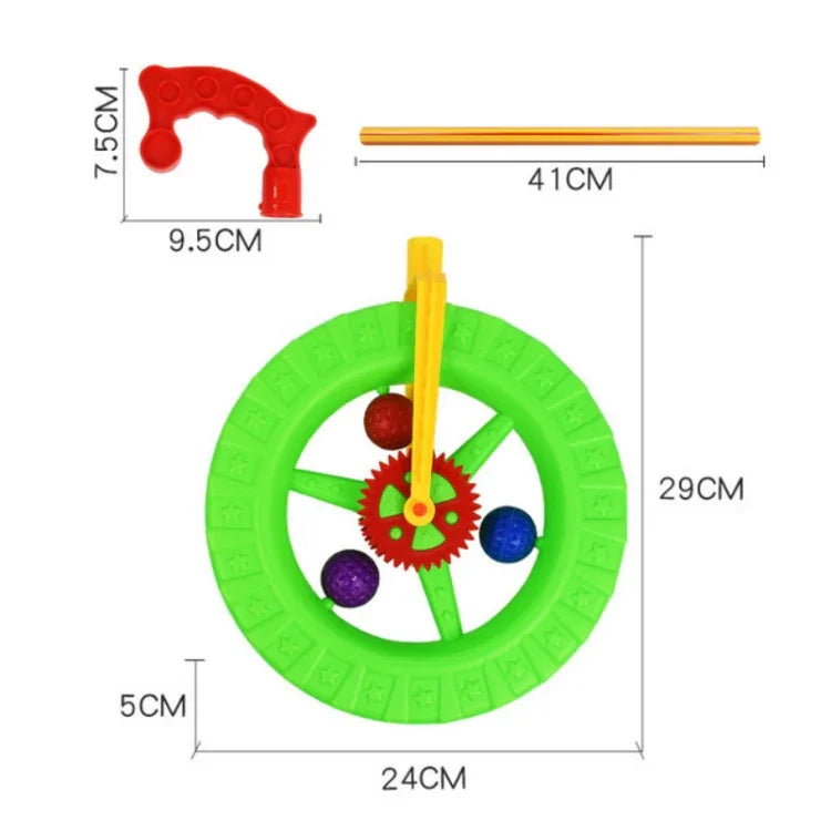 Jouets chariot, trotteur bébé à roue unique, livraison couleur aléatoire, Pousseur à roue unique