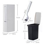 Poubelle de salle de bain et brosse WC - Ensemble de rangement pour poubelle de toilettes