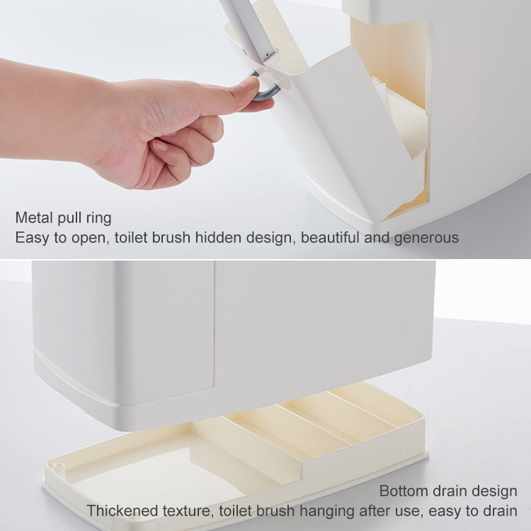 Poubelle de salle de bain et brosse WC - Ensemble de rangement pour poubelle de toilettes
