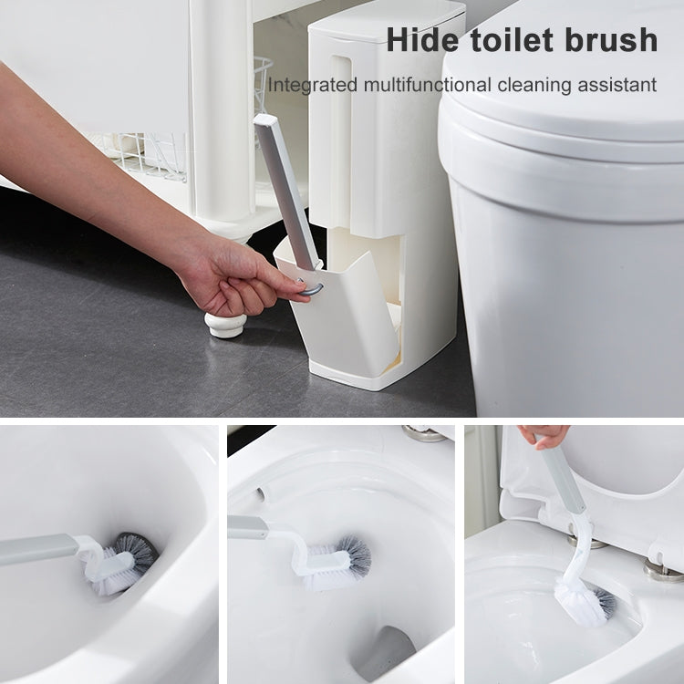 Poubelle de salle de bain et brosse WC - Ensemble de rangement pour poubelle de toilettes