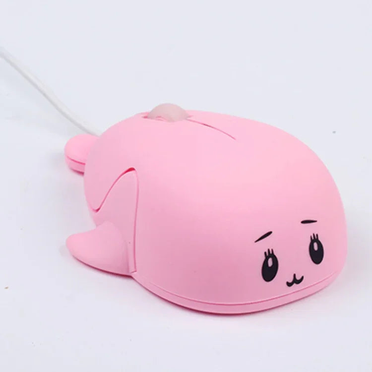 Souris Fille Mignonne de Dessin Animé Filaire pour Ordinateur Portable Bureau Maison