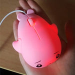 Souris Fille Mignonne de Dessin Animé Filaire pour Ordinateur Portable Bureau Maison