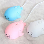Souris Fille Mignonne de Dessin Animé Filaire pour Ordinateur Portable Bureau Maison
