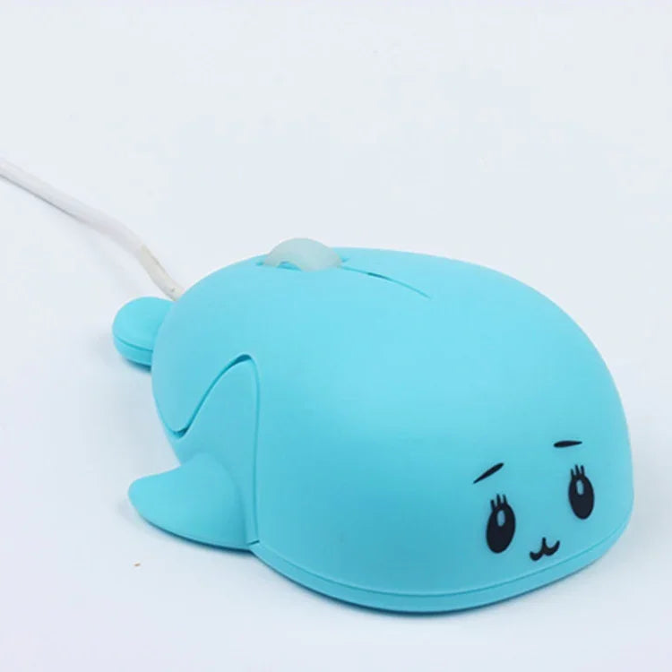 Souris Fille Mignonne de Dessin Animé Filaire pour Ordinateur Portable Bureau Maison