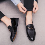 Chaussures pointues style britannique polyvalentes chaussures décontractées à enfiler pour hommes, 38, 39, 40, 41, 42, 43, 44