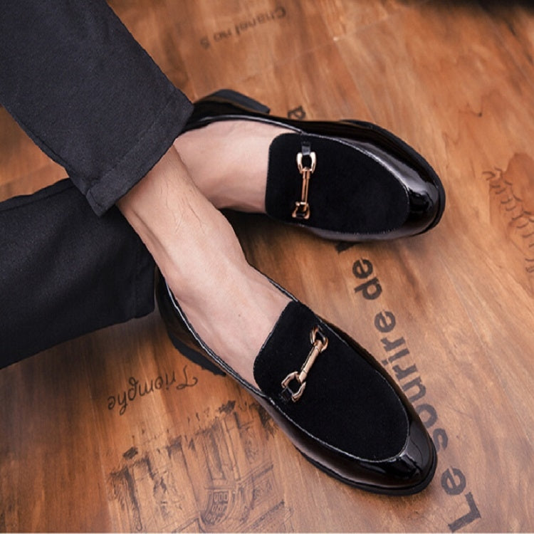 Chaussures pointues style britannique polyvalentes chaussures décontractées à enfiler pour hommes, 38, 39, 40, 41, 42, 43, 44