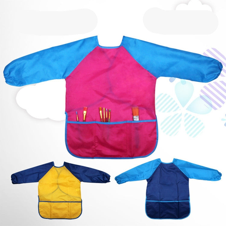 Tablier à manches longues, dessin, peinture, blouse imperméable, vêtements d'artisanat pour enfants, vêtements imperméables, S