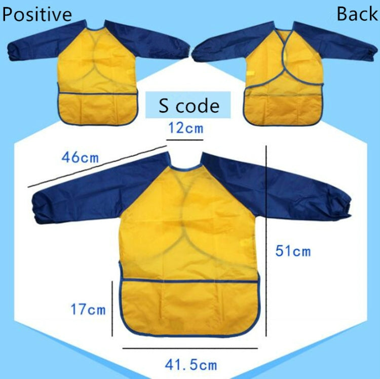 Tablier à manches longues, dessin, peinture, blouse imperméable, vêtements d'artisanat pour enfants, vêtements imperméables, S