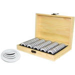 100 boîtes de protection pour pièces commémoratives, boîte de rangement pour pièces de collection