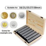 100 boîtes de protection pour pièces commémoratives, boîte de rangement pour pièces de collection