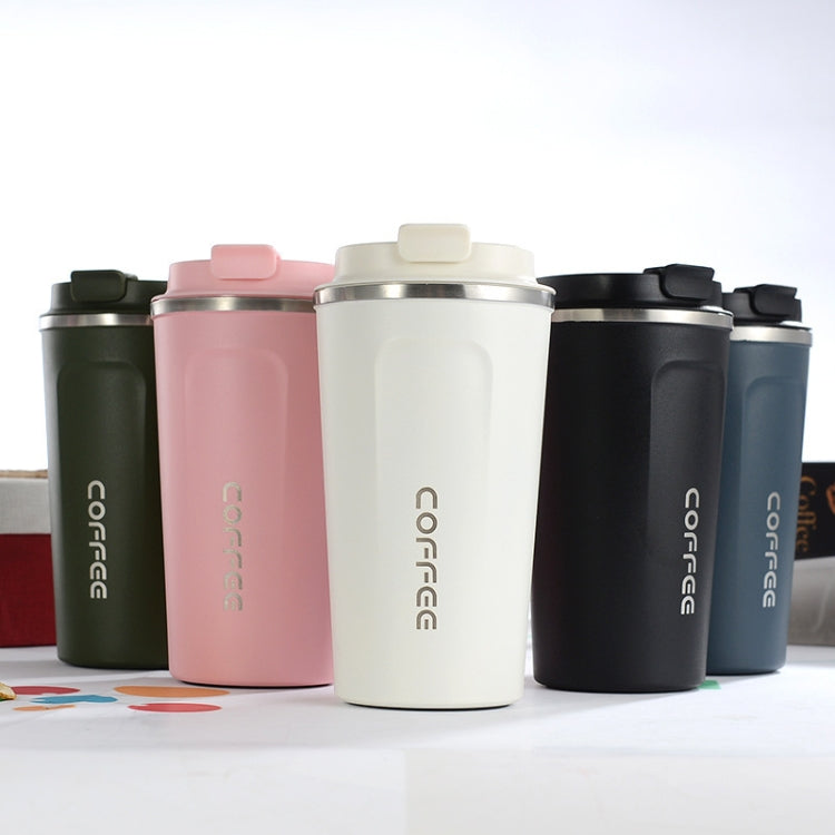 Mug à café double paroi en acier inoxydable 304 Smart Version, mug isotherme de voyage pour voiture, 380 ml blanc, 380 ml noir, 380 ml vert, 380 ml bleu, 380 ml rose, 510 ml blanc, 510 ml noir, 510 ml vert, 510 ml bleu, 510 ml rose