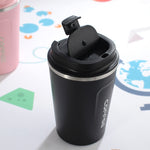 Mug à café double paroi en acier inoxydable 304 Smart Version, mug isotherme de voyage pour voiture, 380 ml blanc, 380 ml noir, 380 ml vert, 380 ml bleu, 380 ml rose, 510 ml blanc, 510 ml noir, 510 ml vert, 510 ml bleu, 510 ml rose