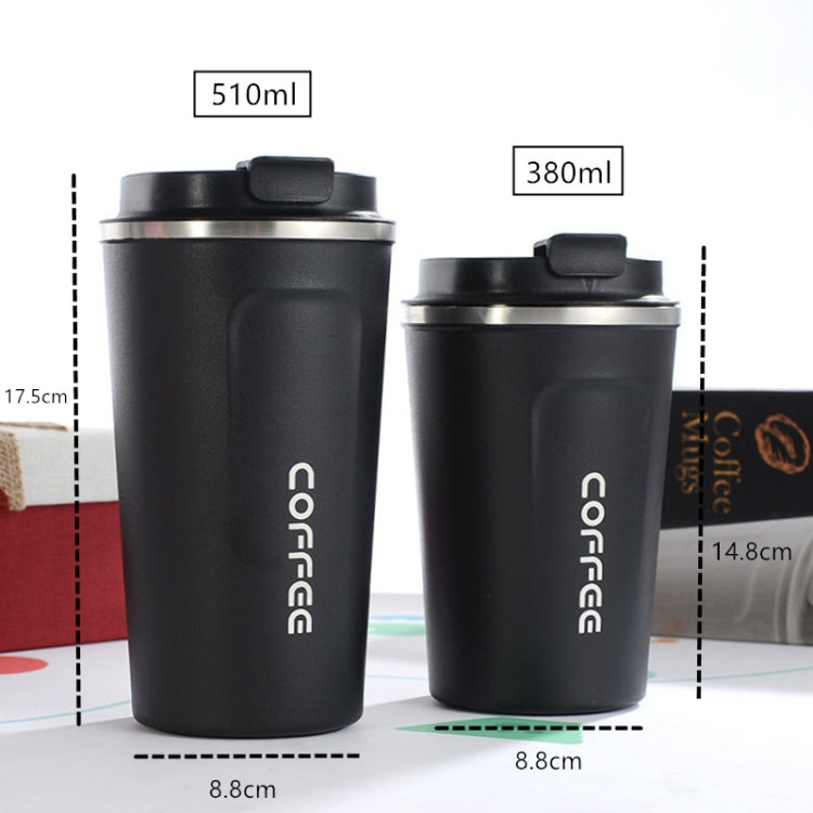 Mug à café double paroi en acier inoxydable 304 Smart Version, mug isotherme de voyage pour voiture, 380 ml blanc, 380 ml noir, 380 ml vert, 380 ml bleu, 380 ml rose, 510 ml blanc, 510 ml noir, 510 ml vert, 510 ml bleu, 510 ml rose