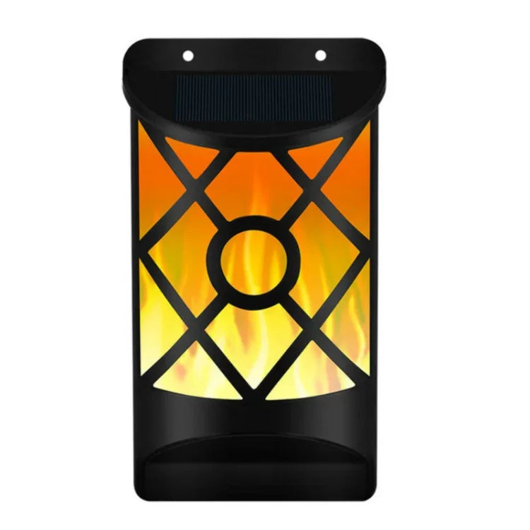 Lampe murale de jardin solaire flamme, projecteur d'extérieur, lampe d'induction pour pelouse et paysage urbain, 66 LED