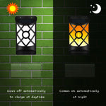 Lampe murale de jardin solaire flamme, projecteur d'extérieur, lampe d'induction pour pelouse et paysage urbain, 66 LED