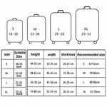 Housse de protection élastique anti-abrasion pour bagages, housses anti-poussière pour valises, 18-21 pouces, 22-24 pouces, 25-28 pouces, 29-32 pouces