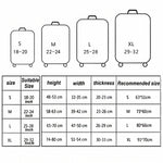 Housse de protection élastique anti-abrasion pour bagages, housses anti-poussière pour valises, 18-21 pouces, 22-24 pouces, 25-28 pouces, 29-32 pouces