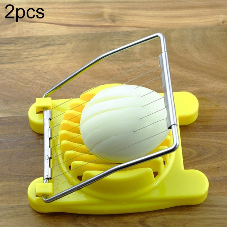 2 couteaux à œufs multifonctionnels en acier inoxydable pour œufs durs, outils de coupe fantaisie pour la cuisine