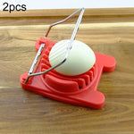 2 couteaux à œufs multifonctionnels en acier inoxydable pour œufs durs, outils de coupe fantaisie pour la cuisine