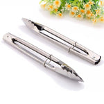3 pinces de cuisine en acier inoxydable de 9 pouces pour pain et barbecue, pinces de cuisine pour pain et barbecue