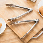 3 pinces de cuisine en acier inoxydable de 9 pouces pour pain et barbecue, pinces de cuisine pour pain et barbecue