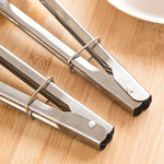 3 pinces de cuisine en acier inoxydable de 9 pouces pour pain et barbecue, pinces de cuisine pour pain et barbecue