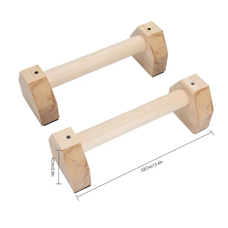 Barres parallèles simples en bois Support d'exercice inversé Support de pompes, Taille : 50cm, Support de pompes en bois