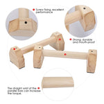 Barres parallèles simples en bois Support d'exercice inversé Support de pompes, Taille : 50cm, Support de pompes en bois