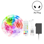 Kit Bluetooth bande lumineuse intelligente à contrôle sonore, non étanche, 5050 RGB bande LED d'ambiance colorée avec télécommande 24 touches, 5M 150 LED, 5M 300 LED, 10M 300 LED, 10M 600 LED, 15M 450 LED, 15M 270 LED, 20M 360 LED, 30M 540 LED