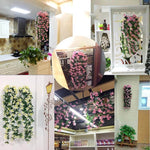 Artificial Flower Wall Hanging Lily Flower Vine Basket Flower Party Decorations