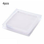 4 tampons en silicone transparents anti-vibrations et antidérapants pour machine à laver, tampons amortisseurs en silicone