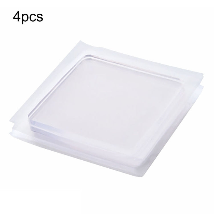 4 tampons en silicone transparents anti-vibrations et antidérapants pour machine à laver, tampons amortisseurs en silicone