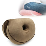 Coussin Multifonctionnel en Mousse à Mémoire de Forme Double Confort pour Siège, Rehausseur de Hanches, Coussin en Latex pour Beau Fessier
