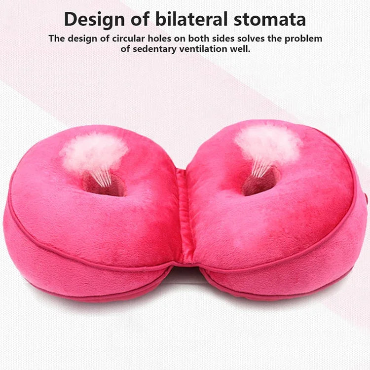 Coussin Multifonctionnel en Mousse à Mémoire de Forme Double Confort pour Siège, Rehausseur de Hanches, Coussin en Latex pour Beau Fessier