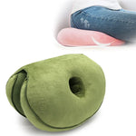 Coussin Multifonctionnel en Mousse à Mémoire de Forme Double Confort pour Siège, Rehausseur de Hanches, Coussin en Latex pour Beau Fessier