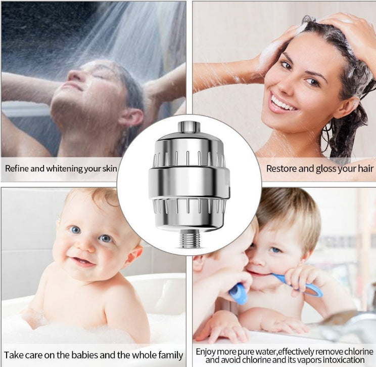 Filtre de douche de salle de bain 10-15 couches au charbon actif, purificateur d'eau pour la douche, filtre au charbon actif