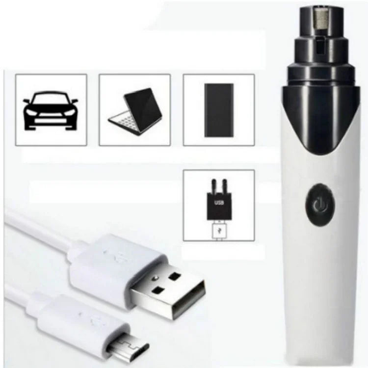 Pet Nail Polisher Cats and Dogs Clean Nails Electric Manicure, PTy068 1 Block Silent Version, PTy078 2 Block Professional Edition